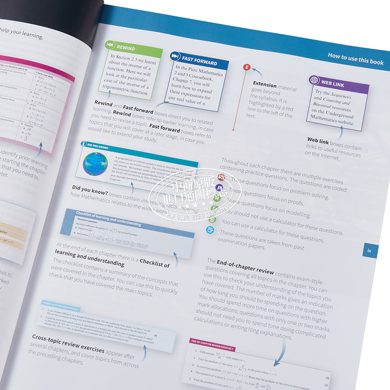 Cambridge AS A-Level Mathematics: Pure Mathematics 1 Coursebook 剑桥国际AS A-LEVEL教材 纯数学 有答案 - 图2