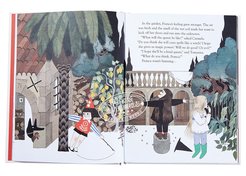 Julia Sarda精品绘本系列 The Queen in the Cave洞穴里的女王英文原版精装西班牙插画师彩色插图儿童童话读物亲子故事_虎窝淘