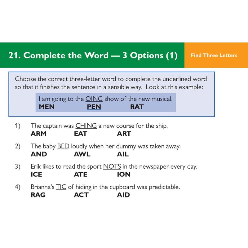 英国CGP New 11+ CEM Revision Question Cards Verbal Reasoning Cloze Ages 10-11 大音 - 图2