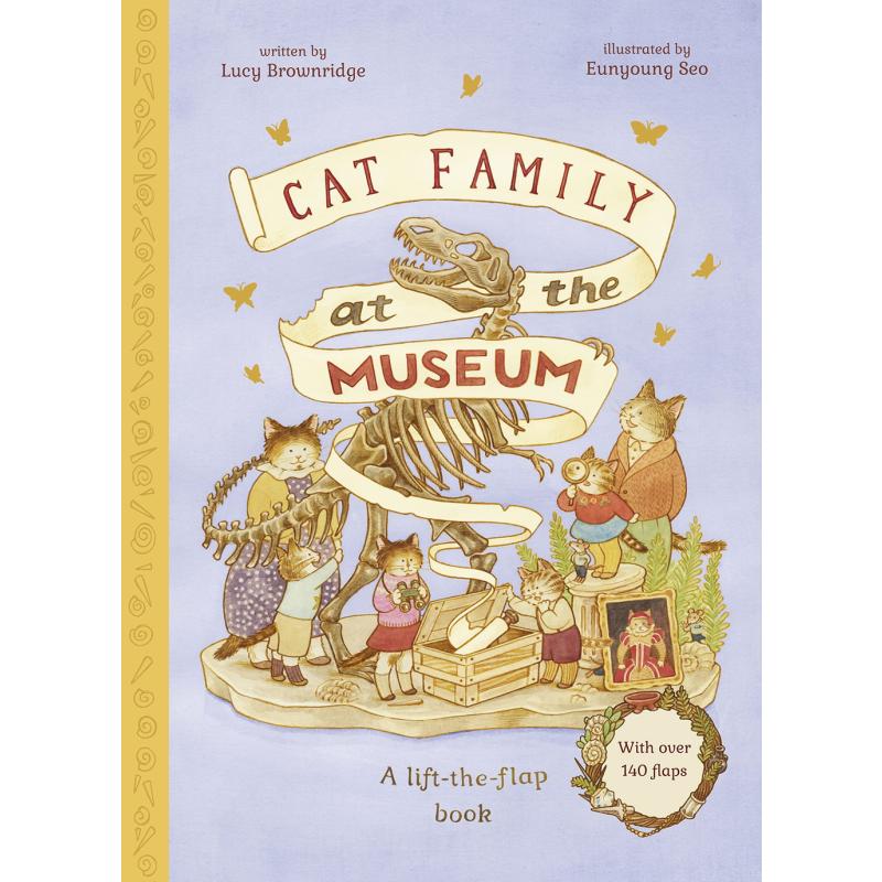 Cat Family at The Museum 猫猫家族的博物馆游记 英文原版 进口图书 儿童绘本 动物故事图画书 翻翻书 大音