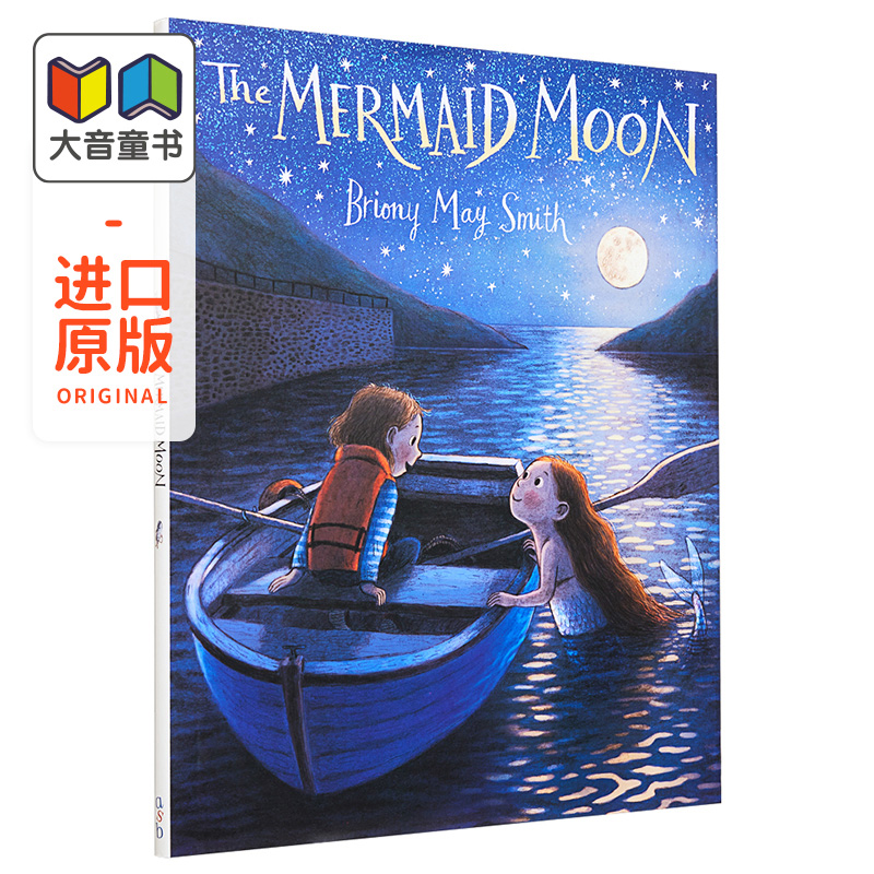 Briony May Smith：The Mermaid Moon 美人鱼的人类朋友 英文原版 精品绘本 儿童故事 4-6岁 大音 - 图0