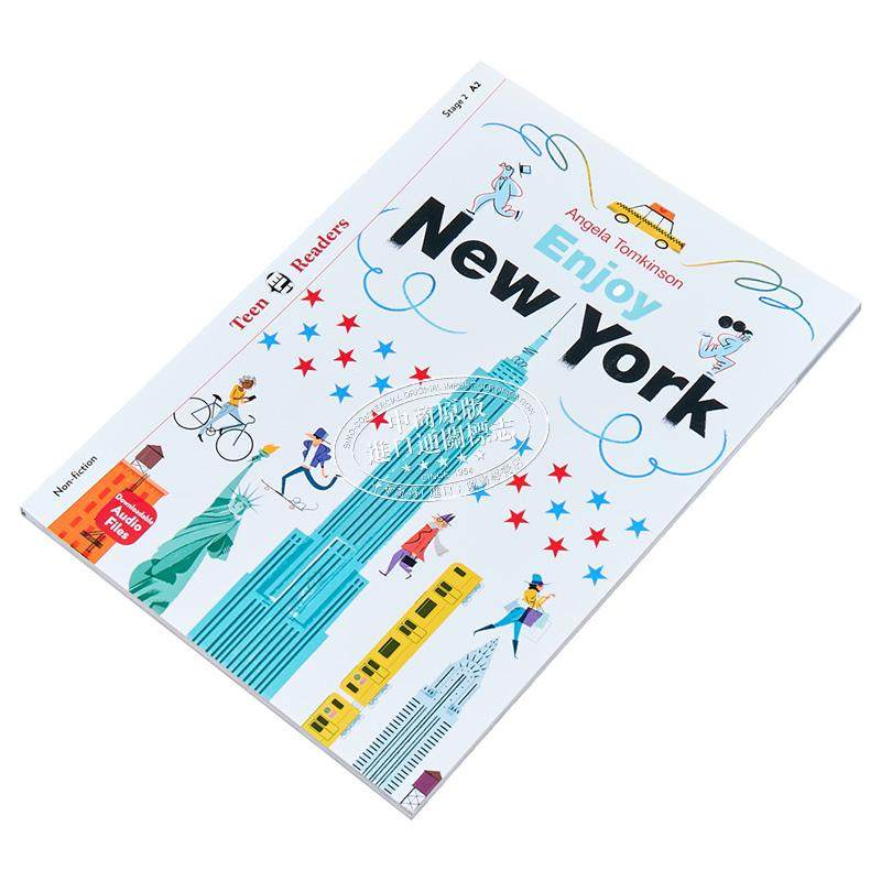 ENJOY NEW YORK 享受纽约 配音频练习和练习答案 A2级别 含音频 英文原版 英语分级阅读读物 READERS TEEN 大音