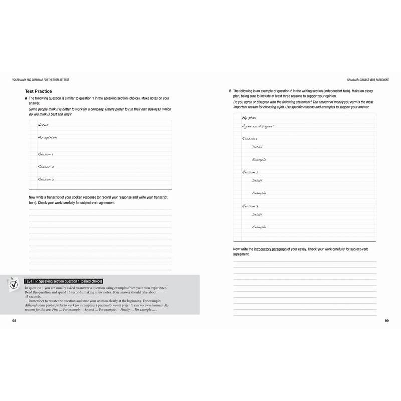 2023新版柯林斯新托福考试指南词汇语法Vocabulary and Grammar for the TOEFL iBT(R) Test英文原版英语考试大音-图3