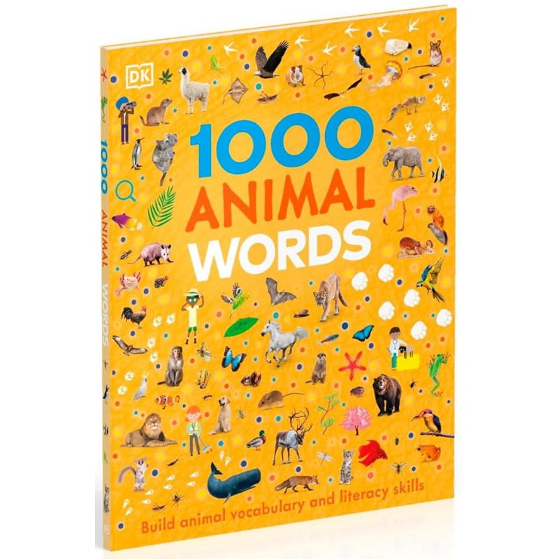 DK 1000个动物词 DK 1000 Animal Words 英文原版 儿童图解词典 单词学习图画书 精装进口童书 5-7岁 语言词汇书 大音
