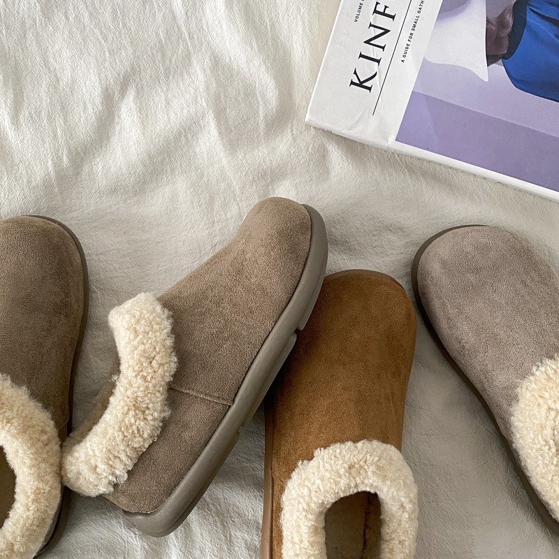 喜叔 复古加绒全包勃肯鞋小土豆棉鞋2025新款秋冬保暖毛毛雪地靴,淘宝优惠券,粉丝福利购,淘宝优惠卷