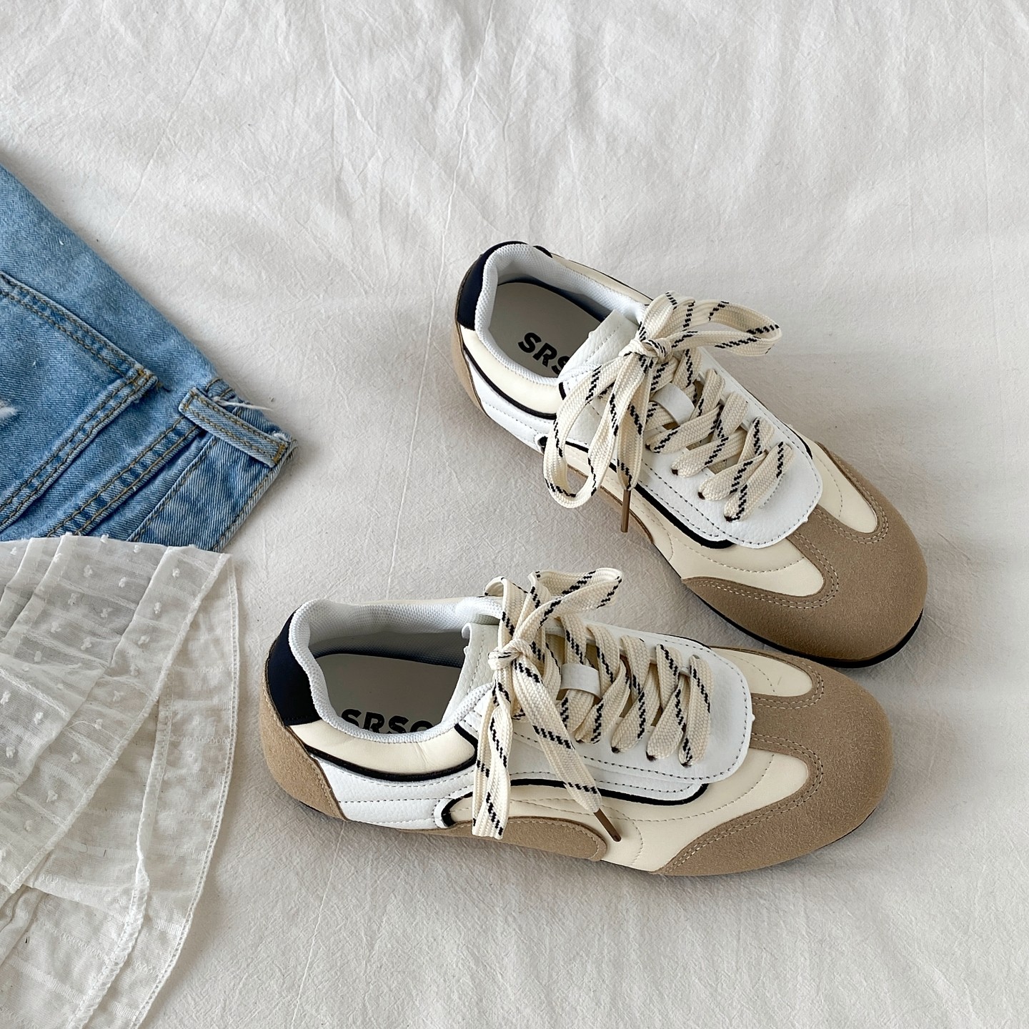 喜叔复古红色平底内增高德训鞋女款春秋百搭阿甘鞋休闲运动小白鞋,淘宝优惠券,粉丝福利购,淘宝优惠卷