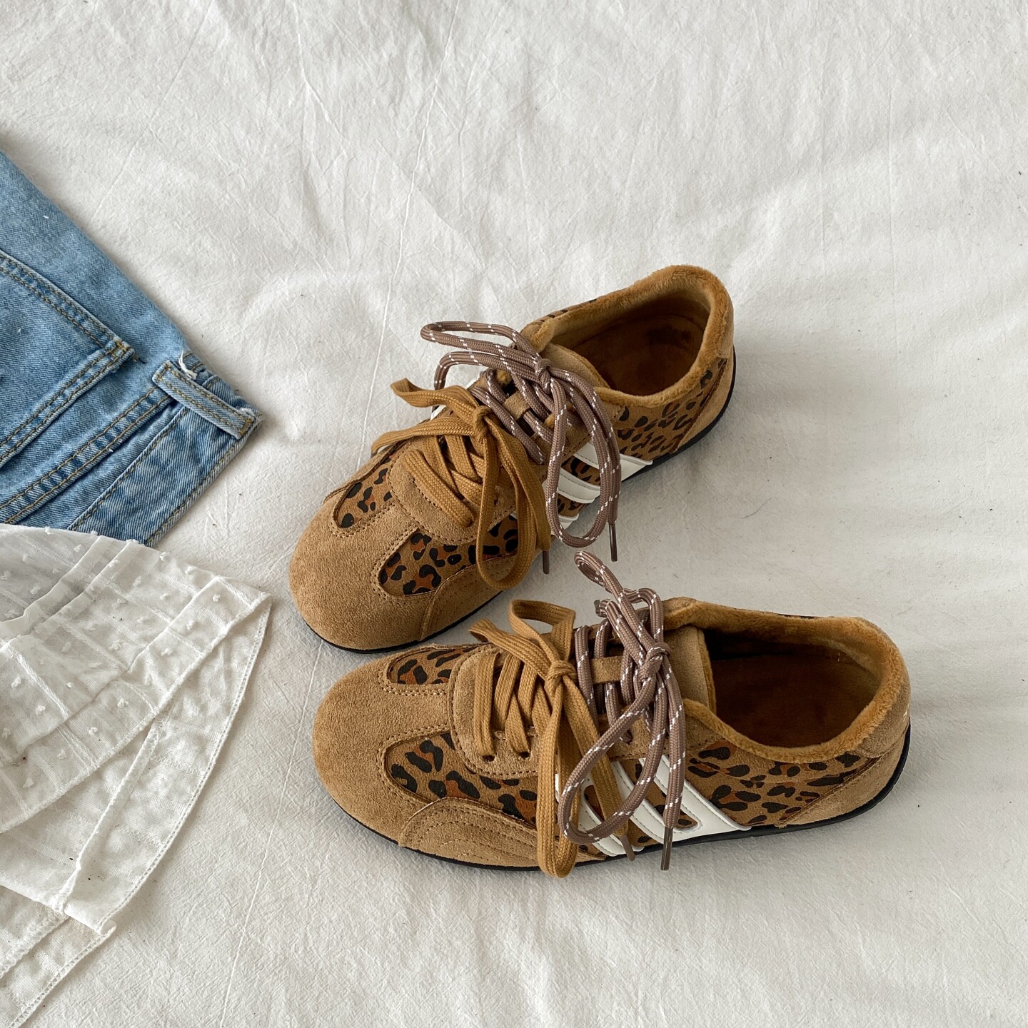 喜叔小众灰色加绒德训鞋女冬季保暖二棉鞋复古休闲运动板鞋阿甘鞋,淘宝优惠券,粉丝福利购,淘宝优惠卷