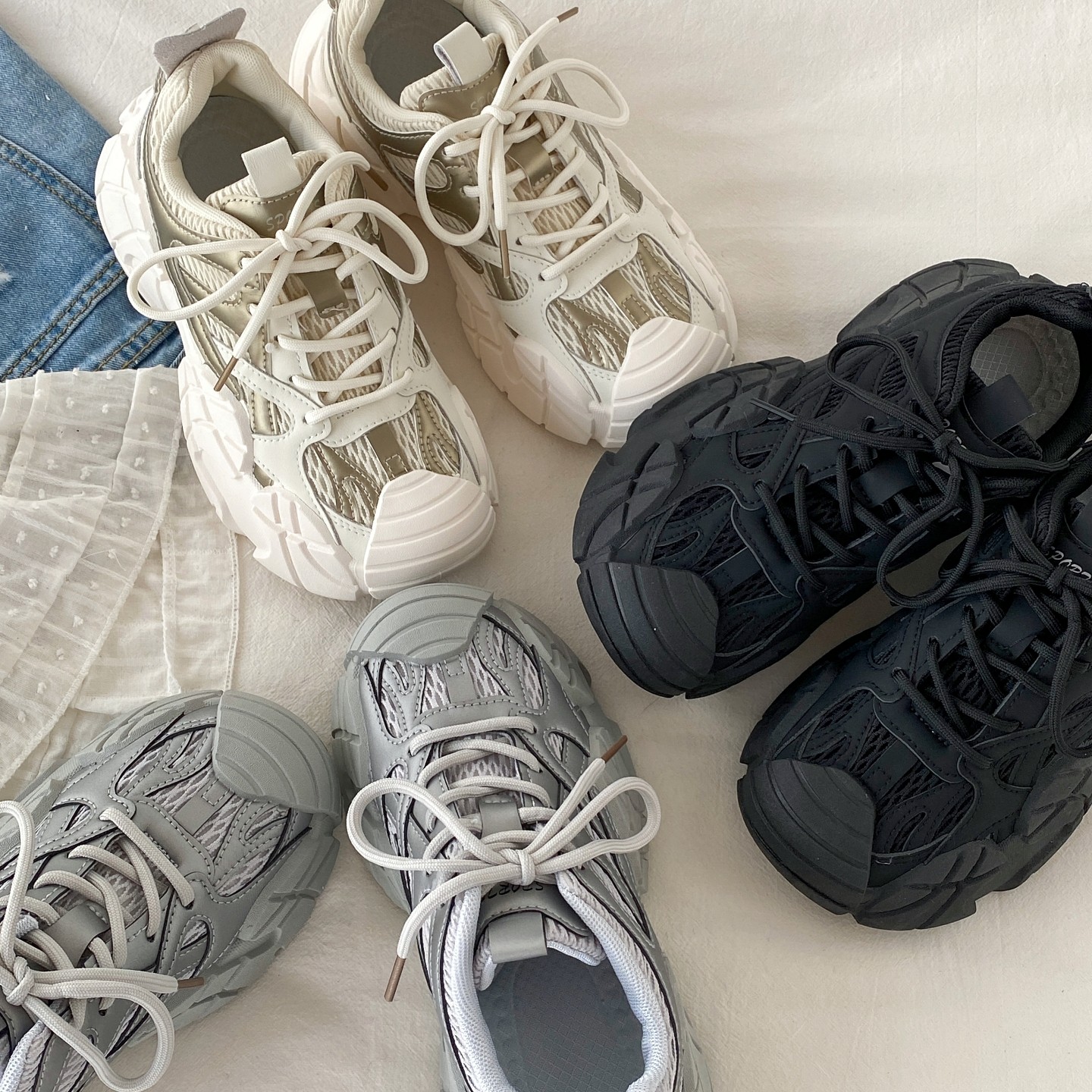 喜叔黑色小众厚底增高老爹鞋女2025新款秋季复古休闲运动鞋登山鞋,淘宝优惠券,粉丝福利购,淘宝优惠卷