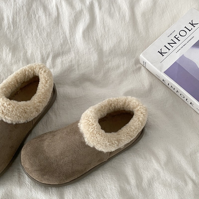 喜叔 复古加绒全包勃肯鞋小土豆棉鞋2025新款秋冬保暖毛毛雪地靴,淘宝优惠券,粉丝福利购,淘宝优惠卷