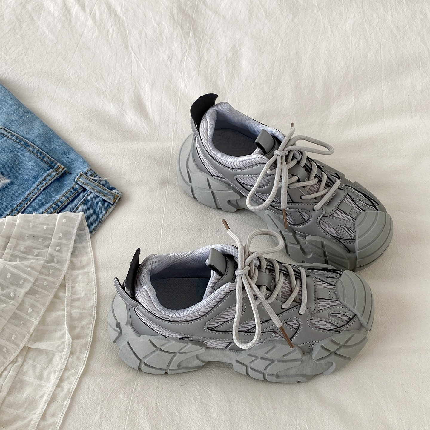 喜叔黑色小众厚底增高老爹鞋女2025新款秋季复古休闲运动鞋登山鞋,淘宝优惠券,粉丝福利购,淘宝优惠卷