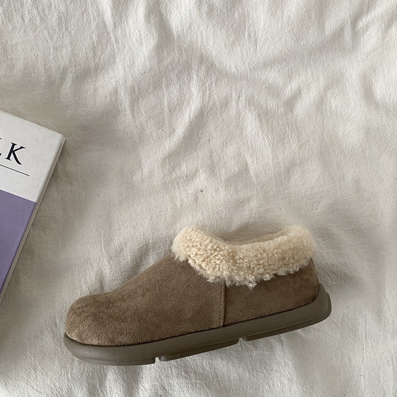 喜叔 复古加绒全包勃肯鞋小土豆棉鞋2025新款秋冬保暖毛毛雪地靴,淘宝优惠券,粉丝福利购,淘宝优惠卷