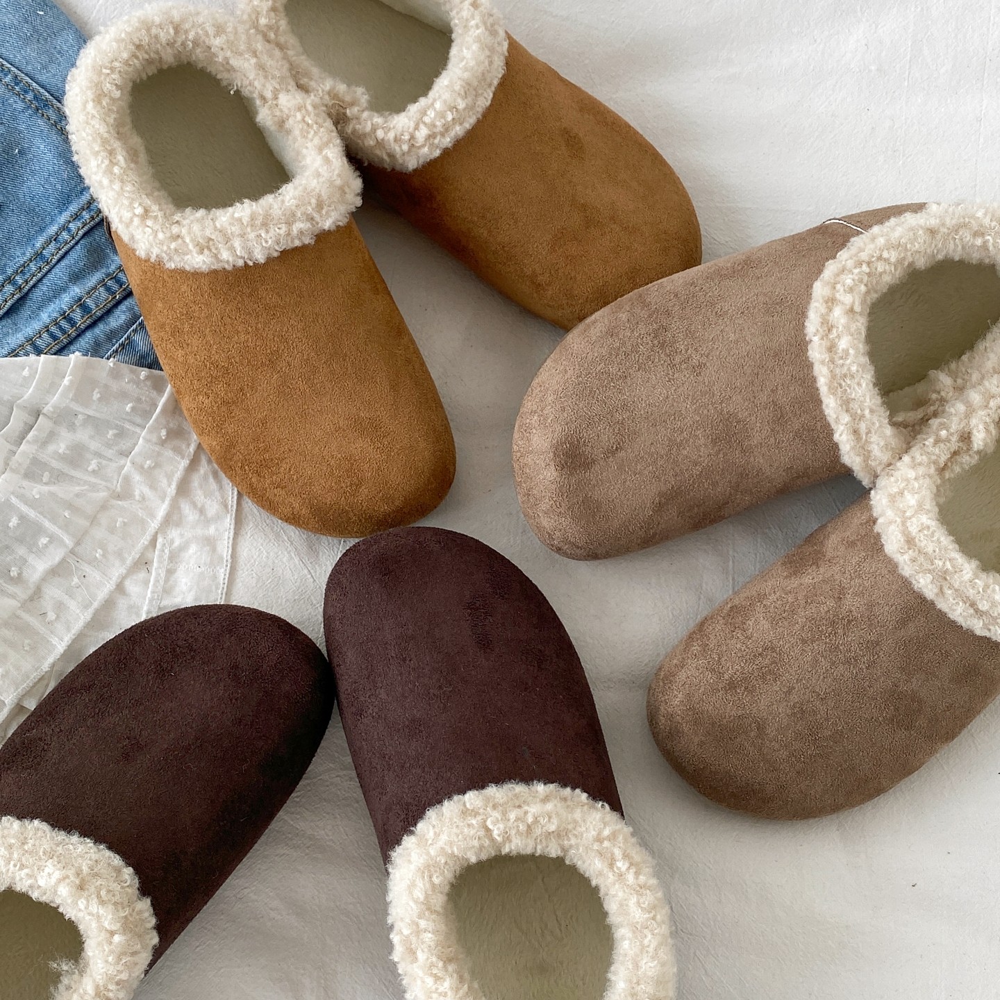 喜叔内增高厚底加绒勃肯鞋女冬季保暖小土豆棉鞋一脚蹬毛毛雪地靴,淘宝优惠券,粉丝福利购,淘宝优惠卷