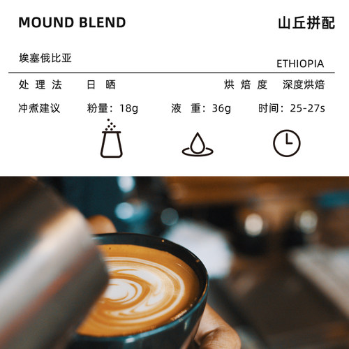Grain Full小满咖啡山丘黄油拼配新鲜意式浓缩美式黑咖啡拿铁250g - 图1