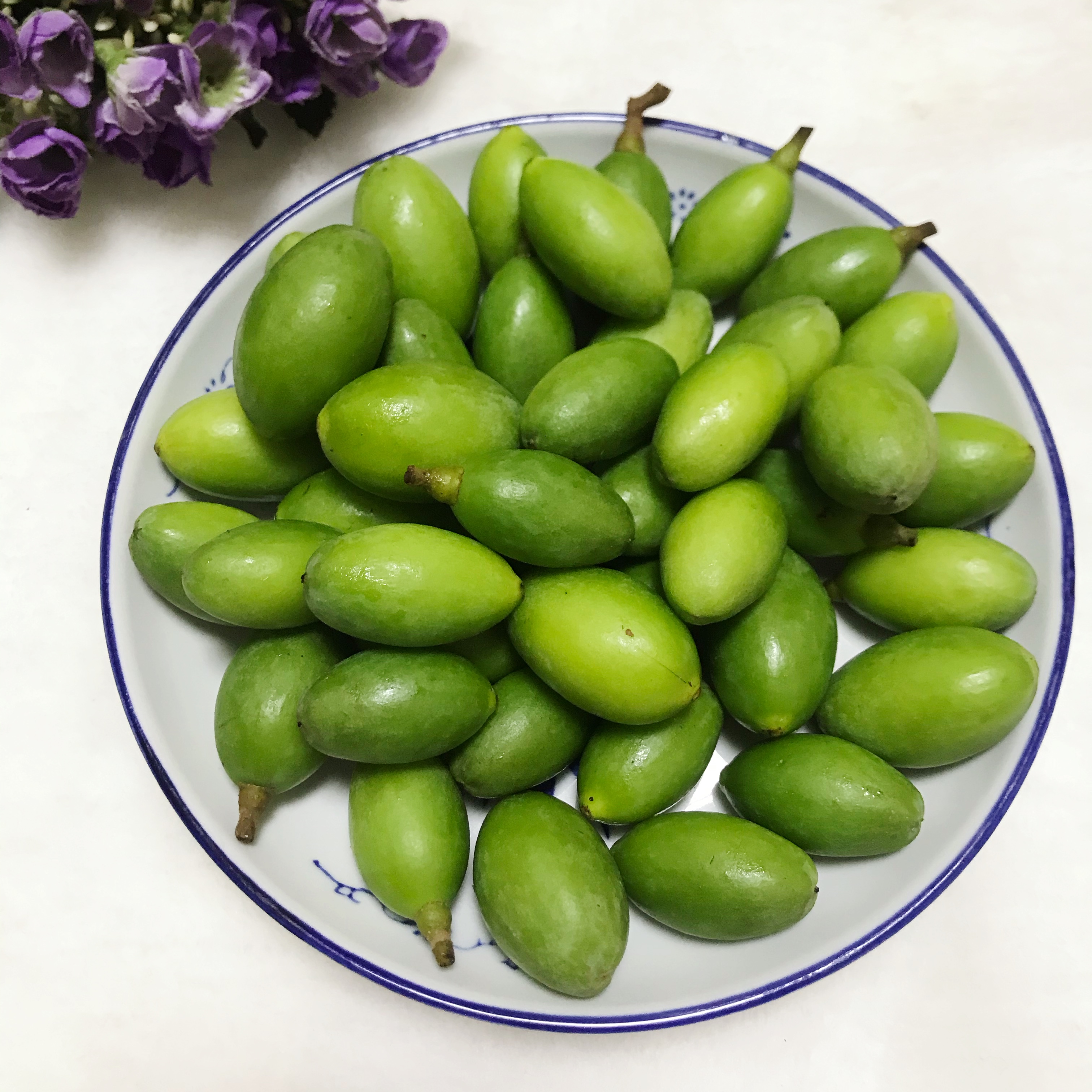 新鲜青果白榄橄榄潮汕特产现摘生橄榄孕妇宝宝适合煲汤泡酒1份1斤