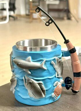 跨境爆款钓鱼主题3D立体