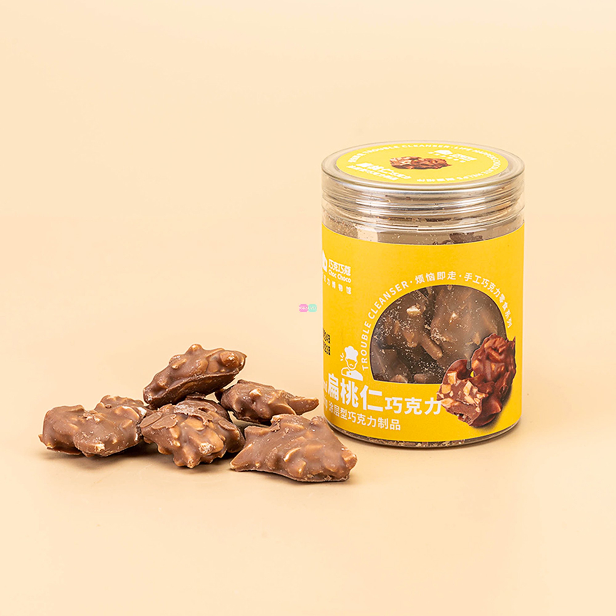 Choc Choco巧克巧蔻纯可可脂咖啡豆酸奶提子扁桃仁牛奶巧克力罐装 - 图3