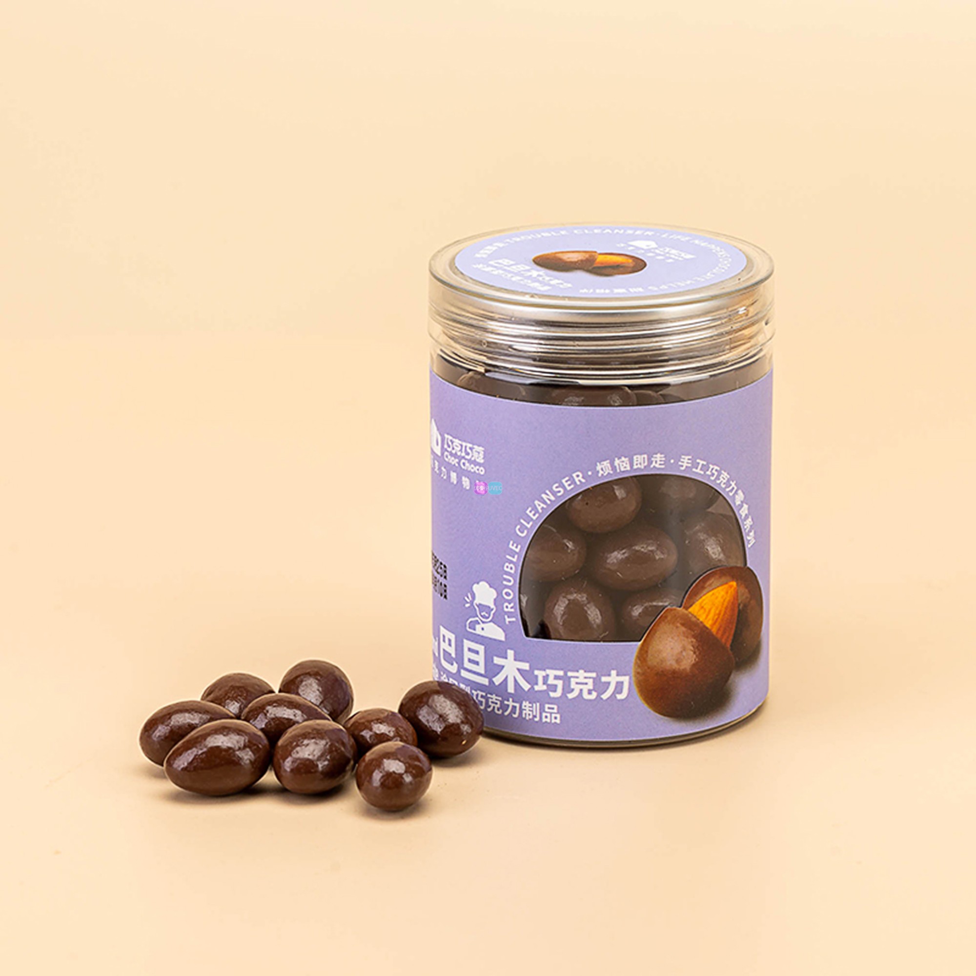 Choc Choco巧克巧蔻纯可可脂咖啡豆酸奶提子扁桃仁牛奶巧克力罐装 - 图0