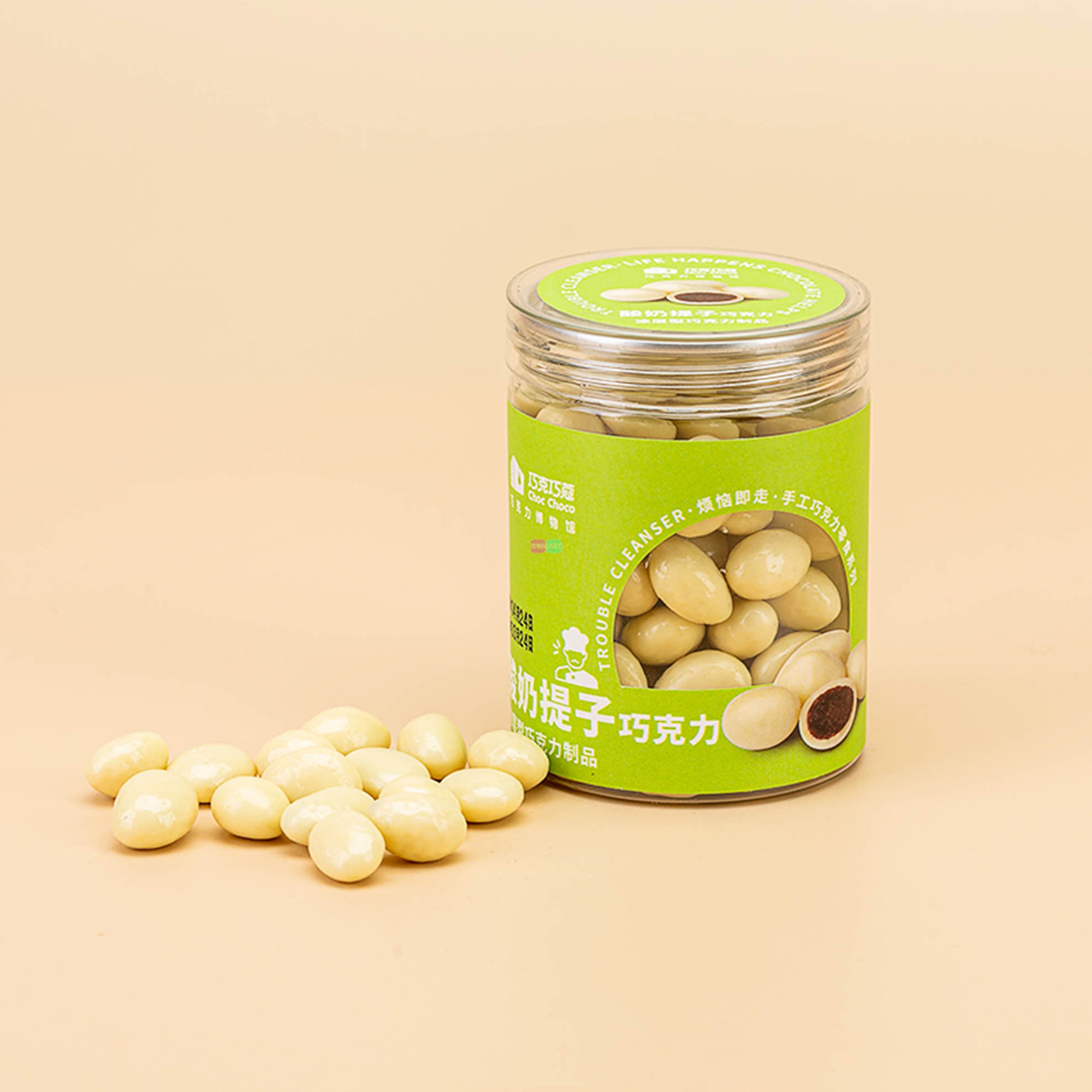 Choc Choco巧克巧蔻纯可可脂咖啡豆酸奶提子扁桃仁牛奶巧克力罐装 - 图1