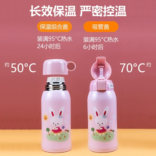 Детский стакан, трубочка для школьников, чайник из нержавеющей стали для детского сада