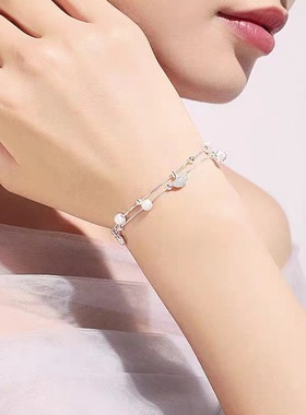 法国JM设计三生有幸手链女ins小众足链性感女士脚踝链情人节礼物