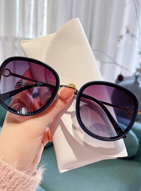 保罗雷朋墨镜女大脸显瘦防晒防紫外线2025新款偏光时尚圆形太阳眼