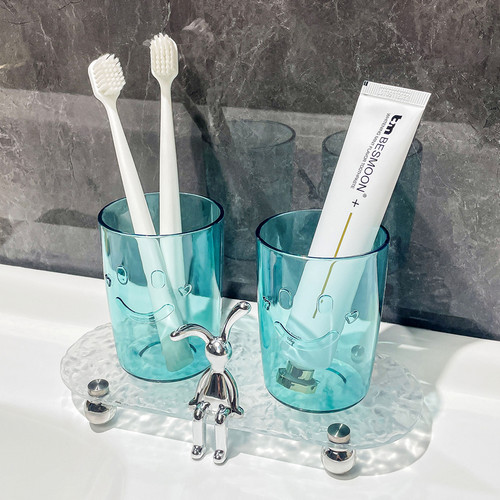 漱口杯简约情侣高颜值刷牙的杯子牙具牙缸牙刷杯家用儿童洗漱杯 - 图2