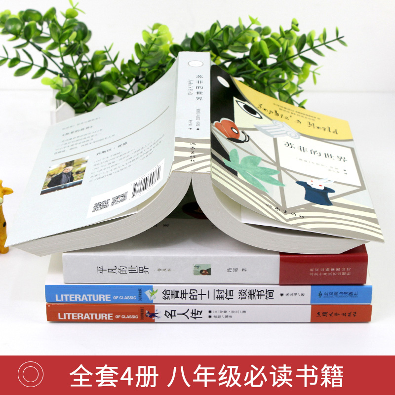 八年级下册必读正版全套4册平凡的世界路遥原著苏菲名人传给青年的十二封信名著初中生课外阅读书籍书钢铁是怎样炼成的傅雷家书-图1