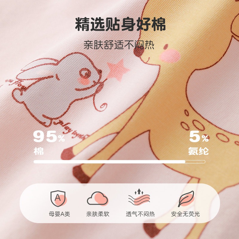 恒源祥儿童内裤女童夏季新款不夹屁股卡通小女孩纯棉平角裤透气薄_童装_婴儿装_亲子装