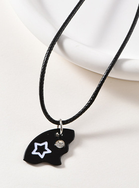 闺蜜超仙三人项链星星月亮太阳