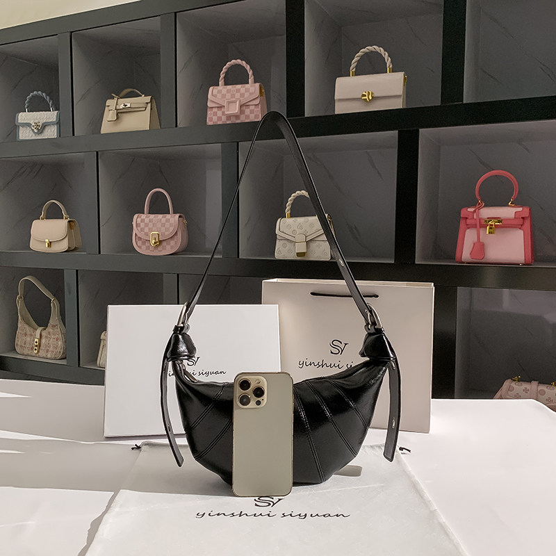 斜挎包女包可颂牛角包真皮饺子包腋下包手提包单肩包腋下包高级感,淘宝优惠券,粉丝福利购,淘宝优惠卷