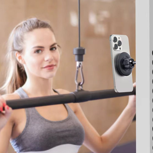 健身房磁吸手机支架双磁铁多功能旋转架Gym Magnetic Phone Mount - 图0