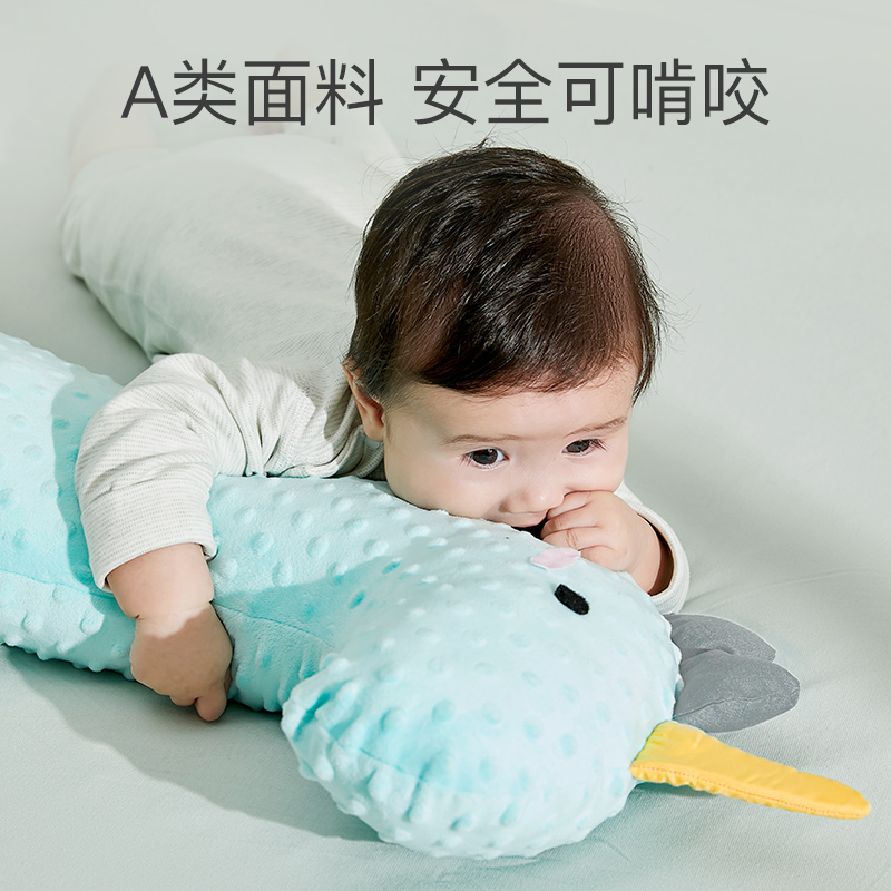 蒂乐旗舰店新生婴儿趴睡排气枕头飞机抱枕大白鹅肠绞痛胀气宝宝安抚睡觉神器0