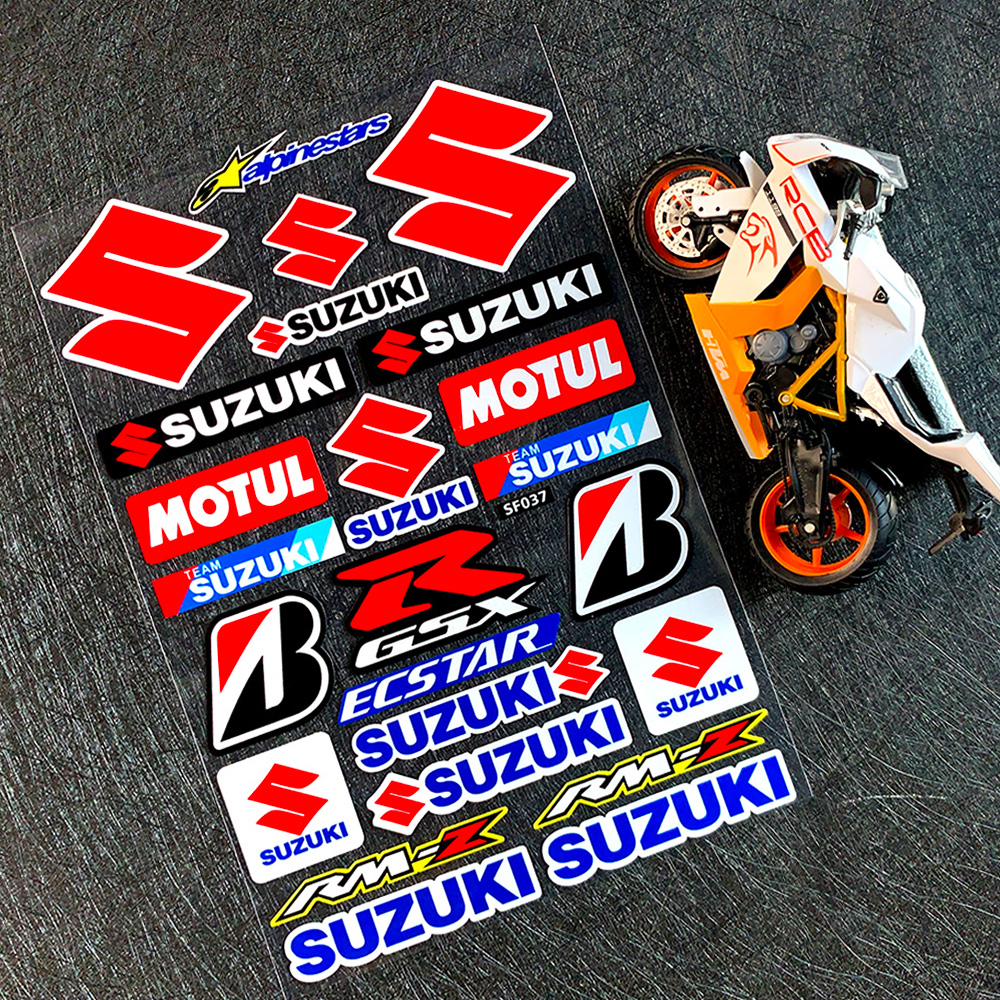 适用于铃木摩托车反光贴纸GSX250R/600极客飒155吉村贴花UU/UY125-图0