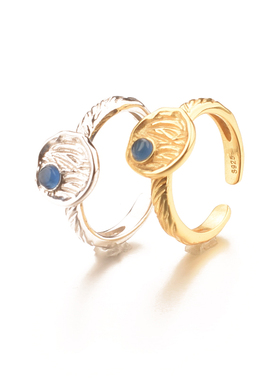 韩版S925纯银戒指 ins个性轻奢小众设计指环重工潮男潮女嘻哈开口