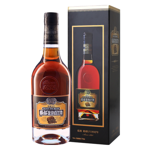 【张裕官方】金奖白兰地臻藏5年洋酒40度整箱500ml*6瓶调酒旗舰店 - 图3