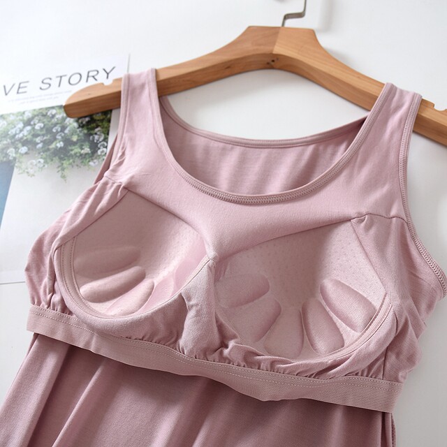 Bra padded modal home bra vest