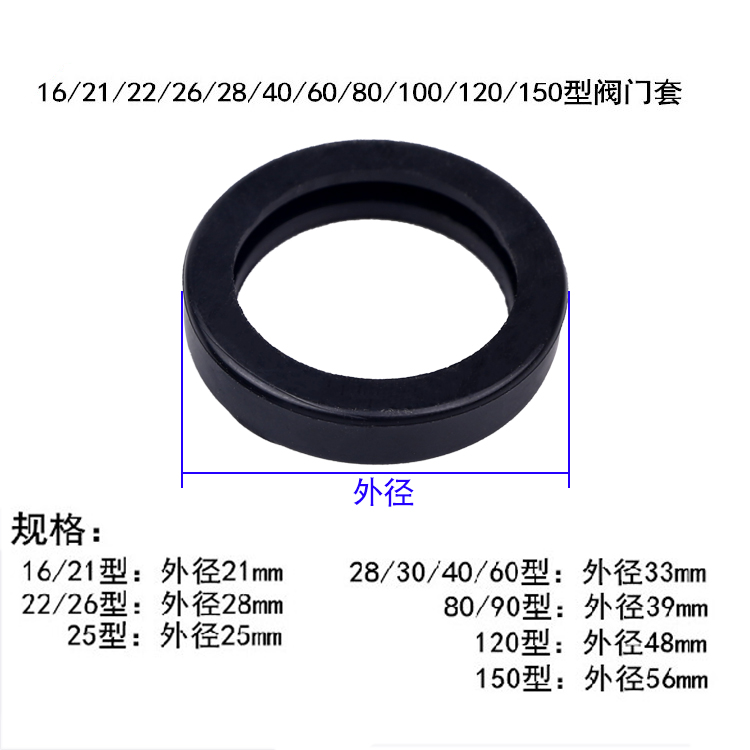 农用三缸柱塞泵打药机喷雾器配件活门套阀门套水封密封圈 - 图1