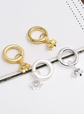 925纯银铃兰花开小吊坠