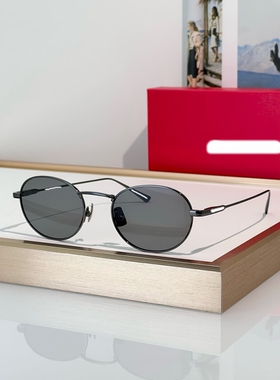 欧美时尚椭圆复古个性中小太阳镜