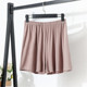 Korean style slim high waist loose wide-leg pants shorts