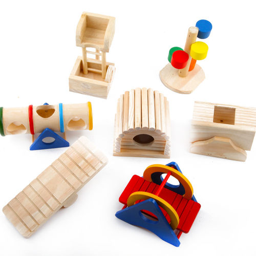 仓鼠用品仓鼠木屋仓鼠秋千 玩具仓鼠屋宠物仓鼠木质玩具 包邮多省 - 图0