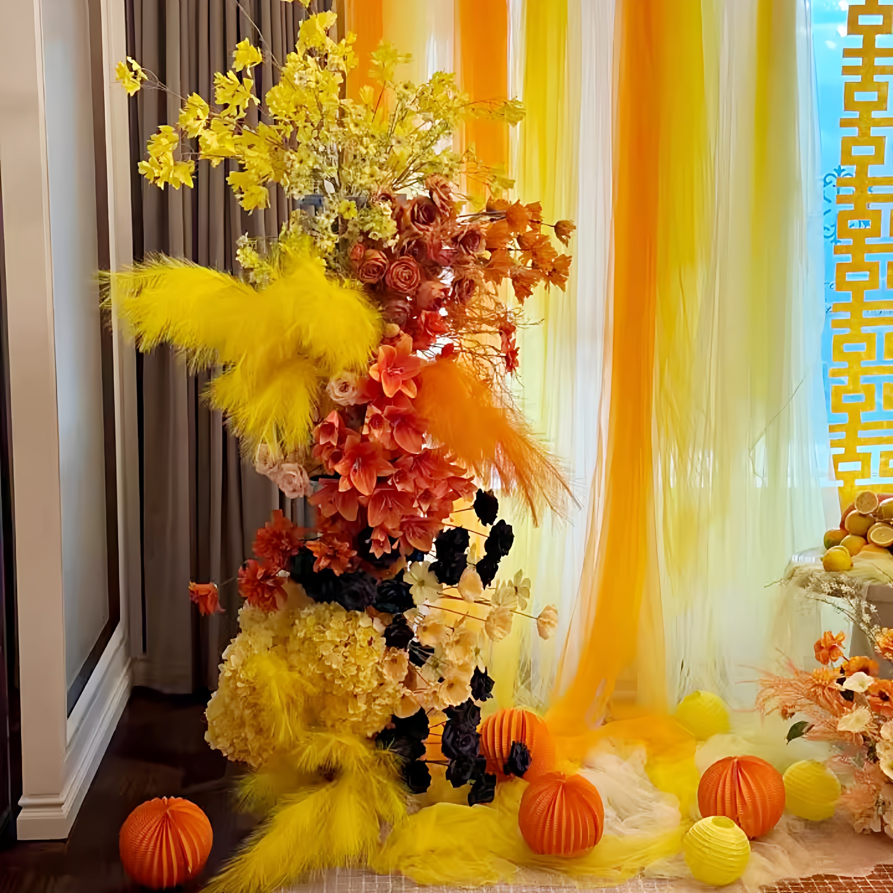 黄色橙色喜字婚房布置装饰多巴胺长条喜字结婚礼晨拍道具囍字客厅,淘宝优惠券,粉丝福利购,淘宝优惠卷