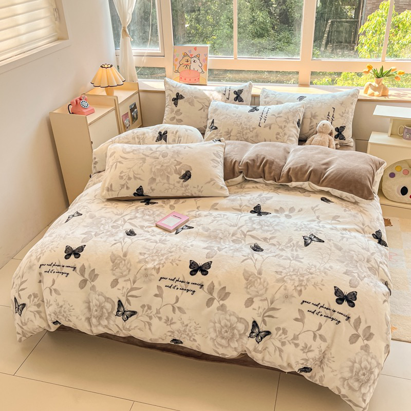 【限时放送暖冬福利！】A类双面加厚牛奶绒四件套防静电不掉毛 - 图2