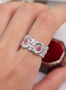 【K社制造】权志龙GD同款小雏菊复古轻奢开口戒指高级感饰品手饰