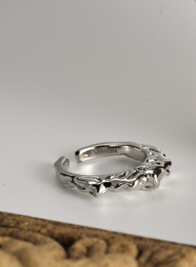 【K社制造】纹理戒指925银气质男女蹦迪潮牌嘻哈指环男女潮牌