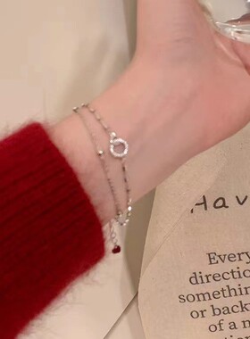 秋冬双旦氛围感项链女气质高级感精致爆款配饰品超闪手链耳环合集