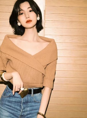 毛晓彤同款法国小众设计珐琅戒指AurelieBidermann宽面黑白色手镯