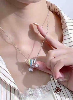 多巴胺少女心凯蒂猫吊坠项链甜美风高颜值二次元锁骨链