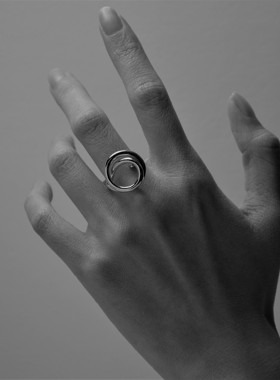 ambush男女925银简约戒指