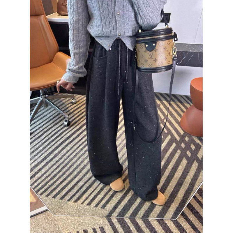 010321~「星光撒银弯刀裤」韩系！亮闪闪撒银显瘦女士加绒弯刀裤,淘宝优惠券,粉丝福利购,淘宝优惠卷